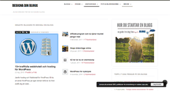 Desktop Screenshot of designadinblogg.se